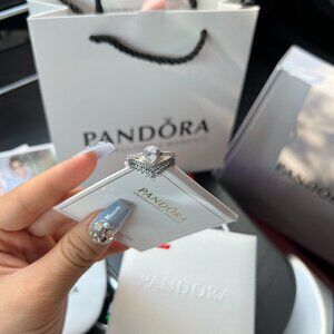 Pandora Logo Pavé Ring